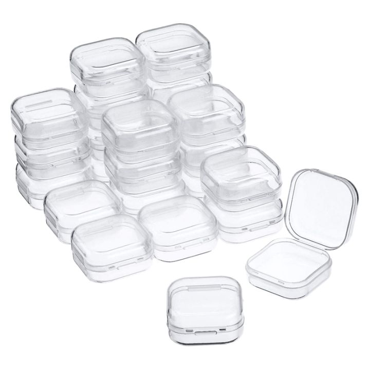 24Pcs%20Small%20Clear%20Plastic%20Beads%20Storage%20Containers%20Box%20with%20Hinged%20Lid%20for%20Storage%20of%20Small%20Items%20Crafts%20Hardware%20-%20Image%202