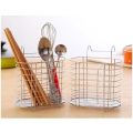Metal Hanging Spoon Holder Cutlery Holder Drainer Spoon Fork Chopsticks Storage Basket Rack Kitchen Accessories Tool Organizer Tableware Tube. 