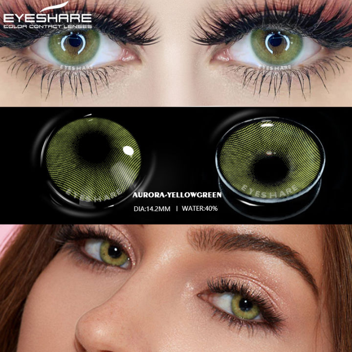 %E3%80%90HOT%E3%80%91%20EYESHARE%202Pcs%20Color%20Contact%20Lenses%20For%20Eyes%20Aurora%20Brown%20Green%20Colored%20Lense%20Yearly%20Beauty%20Makeup%20Cosmetic%20Grayeyes%20Contact%20Lens%20-%20Image%202