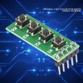Control Universal 4 Key Keyboard Module Industrial Grade Push Button Switch Module Keyboard Board Maker Projects. 