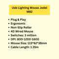 Usb Lighting Mouse Jedel M82. 