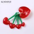 Egg White Separator Heart Shaped Cooking Supplies Measuring Cups Set. 