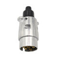 1PC Car Van Caravan Towing Connectors Adapter 12V 7 Pole Metal Trailer Plug Towbar Towing Lights Socket Aluminum Alloy Plug HENGLI. 