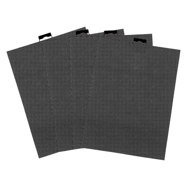 4pcs Plastic Mesh Canvas 14 CT Black Plastic Mesh Canvas Sheets Plastic ...