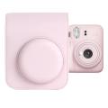 For Instax Mini 12 Camera Case PU Leather Soft Silicone Cover Bag for Fujifilm Film Camera Bag with Shoulder Strap. 