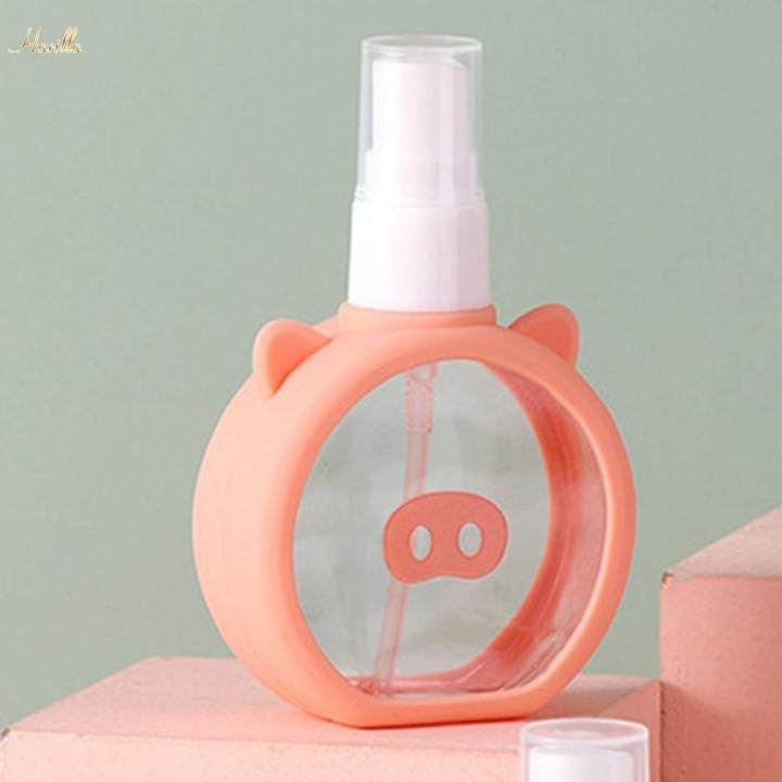 Portable Spray Bottle 55ml Clear Cosmetics Separate Bottle for Hair and Face