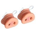 2 Pcs Simulation Pig Nose With With Elastic Band Animal Costume Mask Holloween Party Prop Halloween Costumes. 