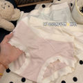 Chen Zhiyou Cream Skin Feeling Soft Glutinous Underwear Women's Big Elastic Mid-Waist Hip Bag Simple Purified Cotton Crotch Cloud Briefs. 