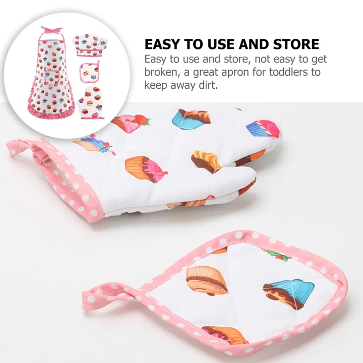 Boy%20Suit%20Children's%20Apron%20Kitchen%20Kids%20Toddler%20Cooking%20Girl%20Chef%20Kits%20White%20Hat%20Aprons%20-%20Image%202