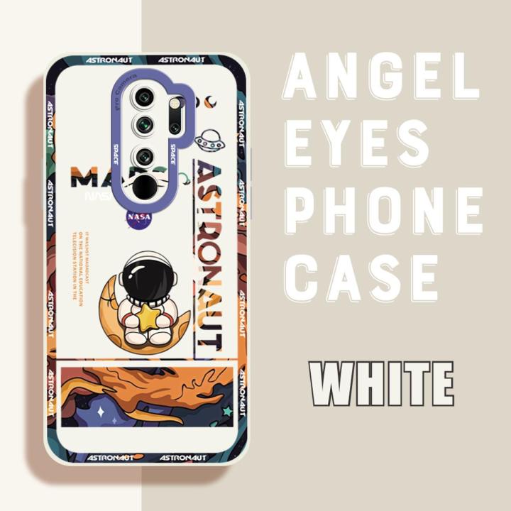 FHKL for Redmi Note 8 Pro Angel Eye Soft Back Cover Star Moon Astronaut Personality Creative Lens Full Protection Silicone Phone Case