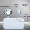 LED Emergency Lamp Rechargeable Emergency Light Twin Spot 10W Home Office Shop. 