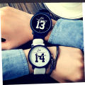 Harajuku Style 1314 Couple Watch Male and Female Students Simple Personality Creative Casual Fashion Couple's Watch Pairs. 
