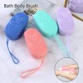 Silicone Body Scrubber Bath Sponge - 2 in 1 Exfoliating Body Brush Loofah Shower Sponge for Women Men and kids. 