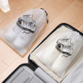 Transparent Shoe Bags for Travel Large Clear Shoe Pouch with Rope Portable Drawstring Storage Bag. 