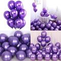 Purple Chrome Balloons 10Pcs for birthday party celebration, bridal shower, wedding, baby shower helium balloons purple. 