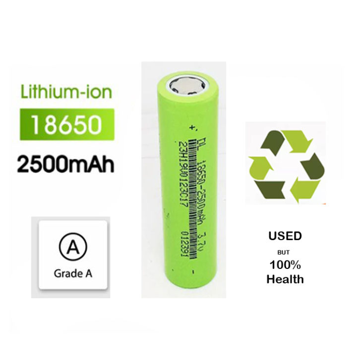 3.7 Volt 18650 Lithium Ion Battery Rechargeble