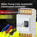(GGBR)-Fully Automatic Water Level Controller Switch 25A 220V Water Tank Liquid Level Detection Sensor Water Pump Controller B. 