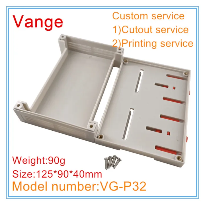 PLC control outlet project box 125*90*40mm ABS plastic instrument ...