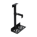 Universal PC Case Holder Computer Hanging Host Bracket Versatile Under Desk or Wall Side Mount, Cpu Stand Lift Black. 