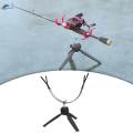Fishing Rod Rack Tripod Stand 360 Degree Adjustable Ground Support Stand Lightweight. 