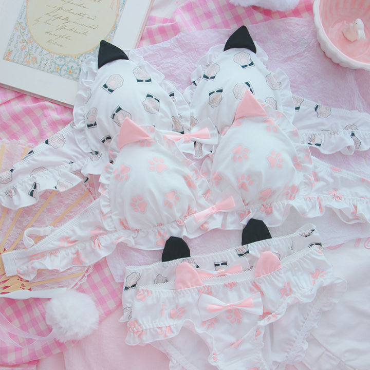 Japanese%20Lolita%20Student%20Bra%20Set%20Cute%20Heart%20Cat%20Ears%20Sweet%20Underwear%20Set%20Women%20Kawaii%20Bra%20Panties%20Set%20Wirefree%20Soft%20Intimates%20-%20Image%202