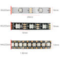 DC5V WS2812B 5m/Roll 30/60/144leds/m Black/White IP30/IP65/IP67 5050RGB Individually Addressable Smart led pixel strip light. 