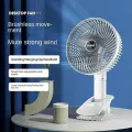 Portable Table Fan Rechargeable Strong Wind 350° adjustable. 