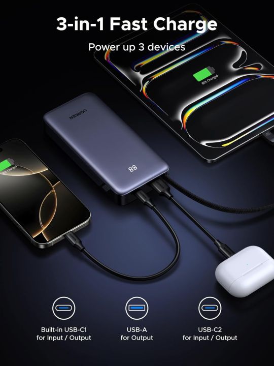 UGREEN%20Nexode%20Power%20Bank%2020000mAh%2045W%20with%20Built-in%20Cable,%20Fast%20Charging%20Portable%20Charger%20for%20iPhone%2017%20Pro/Samsung%20S25%20Ultra/iPad%20Pro,%203-Port%20External%20Battery%20Pack%20with%20Digital%20Display,%20Travel%20Ready%20PB536%20-%2055988B%20-%20Image%205