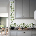 Green Leaf Vine Baseboard Wall Stickers Bedroom Living Room Corner Decoration Art Mural Home Decor. 