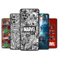 Marvel Logo Avengers Case for Xiaomi Redmi Note 13 12 Pro 11T 8 11S 10 Lite 8T 9 11 Pro 9S 10S 11E Shockproof Black Soft Case. 