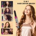 5-in-1 Multifunctional Curling Iron Set, Hot Air Styler Styling Tool, with 5 Interchangeable Barrels, Hair Dryer Straighteners Curling Irons Hot Wind Combs. 