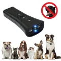 BETOP 2 in 1 Anti Barking Device Handheld LED Ultrasonic Pet Dog Repeller Control Training Device Trainer With Lights. 