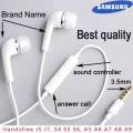 Samsung J5 Wired Headphones 3.5mm For Samsung Galaxy. 