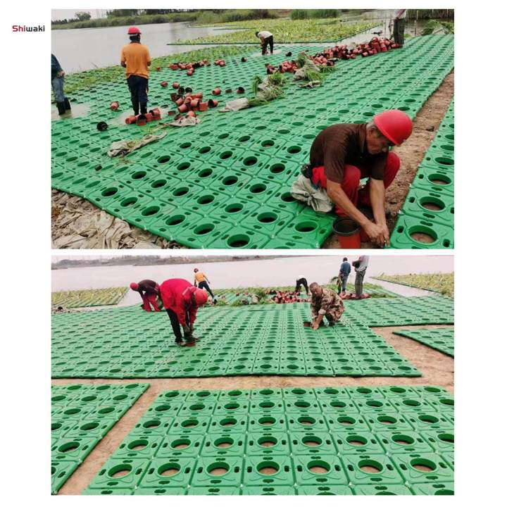 Aquatic Pond Plant Pots Floating Island, for Pond Plants, 13'' Inner Diameter, Floating Pond Planter Kits for Park, Tourism Gardens Balconies