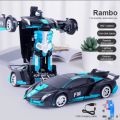 2 in 1 RC Car Driving Sports Cars drive Transformation Robots Models Remote Control Car Good effect and easy to use. 