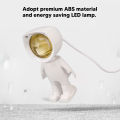Table Lamp, LED Wide Application Yellow Lighting Present Astronaut Design Desk Light for Office. 