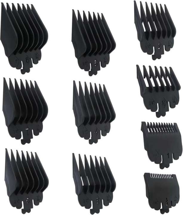 WELURE%2010Pcs%20Clipper%20Guards%20Set%20Replacement%20for%20Limural%20K11S/%20Novah%20HCL-001/%20Surker%20K7S/K9C/K9S%201/16%20to%201%20-%20Black%20-%20Image%208