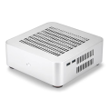 All Aluminum Chassis Mini HTPC Case- Mini ITX Computer Cases for Gaming PC Desktop with 8Pin Supply PSU White. 