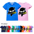 Ninja Kidz kids clothes cotton casual short-sleepked T-shirts children sweatshirt cartoon junior Ager tops Boys Girls clothing. 