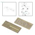 DIY Decoration Weathering Airbrush Stencils Tools for 1/35 Scale Model. 