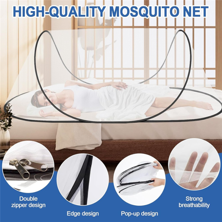 Portable Camping Tent, Foldable Mosquito Net, -Up Mosquito Net, Family ...