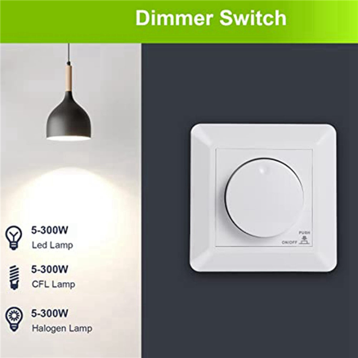2X%20LED%20Dimmer%20Switch,%20Flush-Mounted%20Dimmer%20for%20Dimmable%20LED%20and%20Halogen,%205-300%20W%20Dimmer%20Switch%20LED,%20Phase%20Control%20Dimmer%20-%20Image%204
