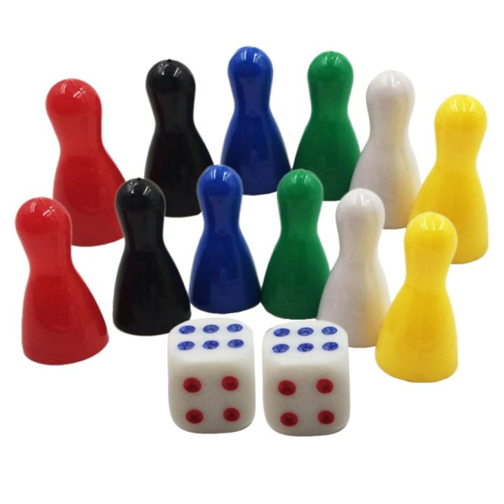【LuxeGlow】Pack of 12 Pawn Chess Pieces for Board Games, Component,Board Game Supplies