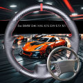 Carbon Fiber Car Steering Wheel Cover For BMW E46 318i 325i E39 E53 X5 DIY Customized Steering Wrap ﻿. 