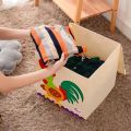 Cube Cute Cartoon Animal Pattern Storage Box For Toys Organizer Folding Bins Plush Toy Box For Kids For Kids Storage. 
