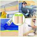 Oufeiton Surface Protection Masking Paper Premium Pre-taped Masking Paper 2 Rolls Strong Adhesive Waterproof Drape for Painting Diy Projects Multipurpose Protective Covering Sheets for Home Auto Wide Width. 