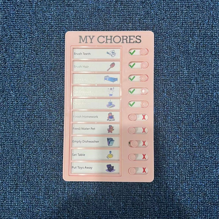 【HOT】 Checklist Daily Task Planning Board To Do List Pad Detachable Chores Wall Hanging Memo Plastic Board Multi Purpose Stationery