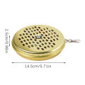 Hanging Mosquito Coil Holder Portable Metal Incense Holder Insect Repellent Key Ring Tray For Camping Outdoor Indoor. 