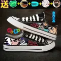 Spring Breathable Low Top Canvas Shoes Men Stylish Sneaker Naruto One Piece Boys Anime Shoes Student Luminous Shoes. 