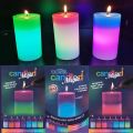 Magic Colour Changing Wax Candles Colorful Light Home Lighting New Type Romantic Real Flameless Flickering Holiday Candle LED. 